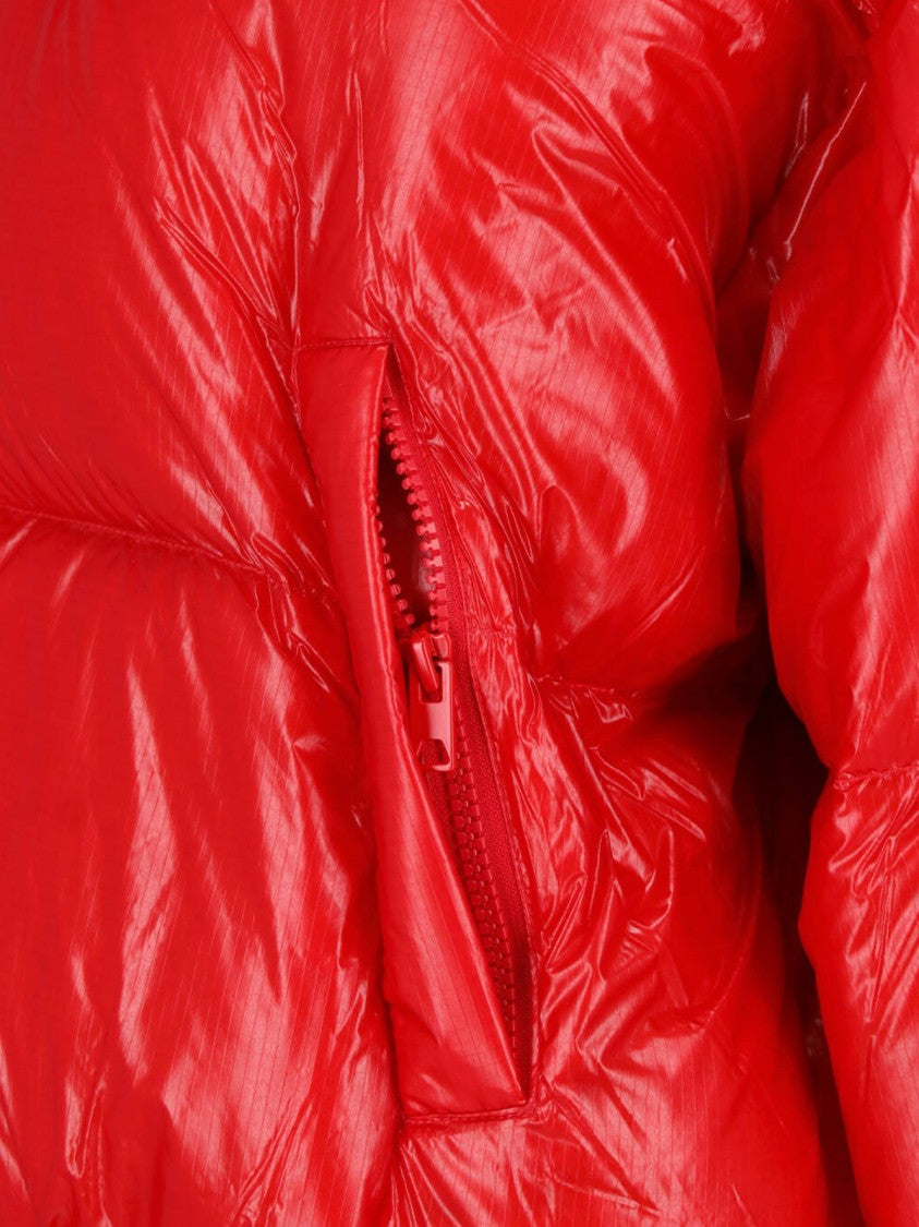 Diesel Red W-Warrior High Collar Down Jacket