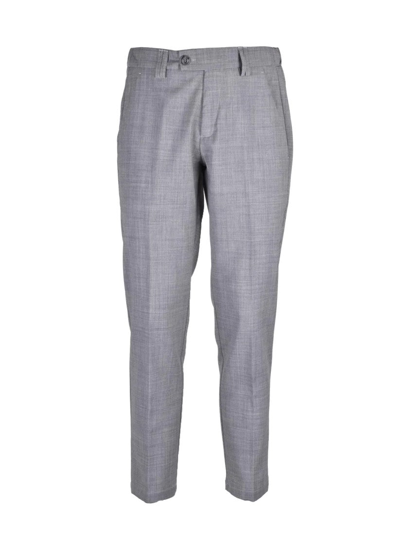 Ungaro Ungaro Wool Polyester Stretch Trousers - Grey