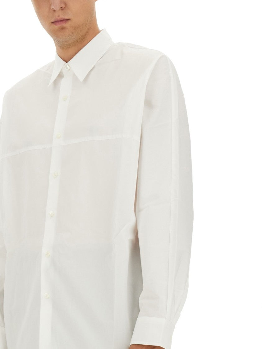 Dries Van Noten Classic White Shirt With Structured Collar