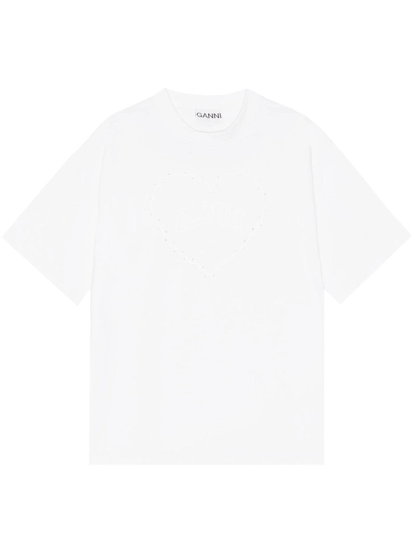 Ganni Relaxed Fit Short Sleeve T-Shirt