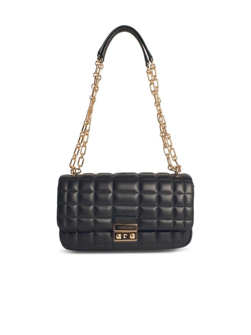 Michael Michael Kors Quilt' Black Leather Crossbody Bag