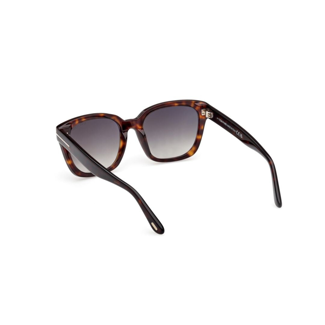 Tom Ford Ft1216 Classic Tortoiseshell Acetate Sunglasses With Gradient Lenses
