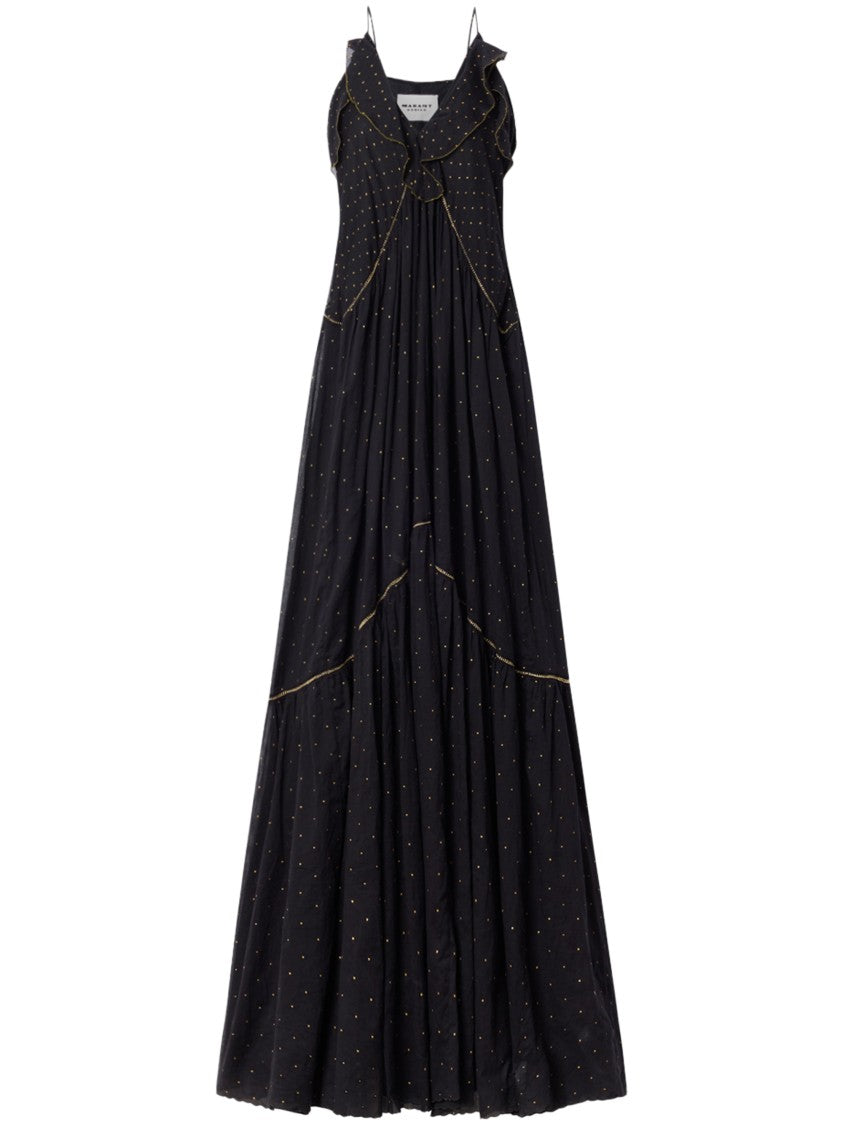 Isabel Marant Étoile Vasma-Gc Ruffle Flowing Spaghetti Strap Maxi Dress