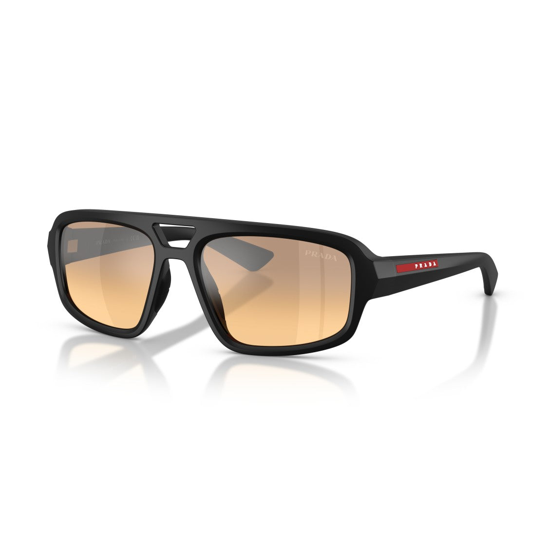 Prada Linea Rossa 0Ps B11su Rectangular Matte Black Sunglasses