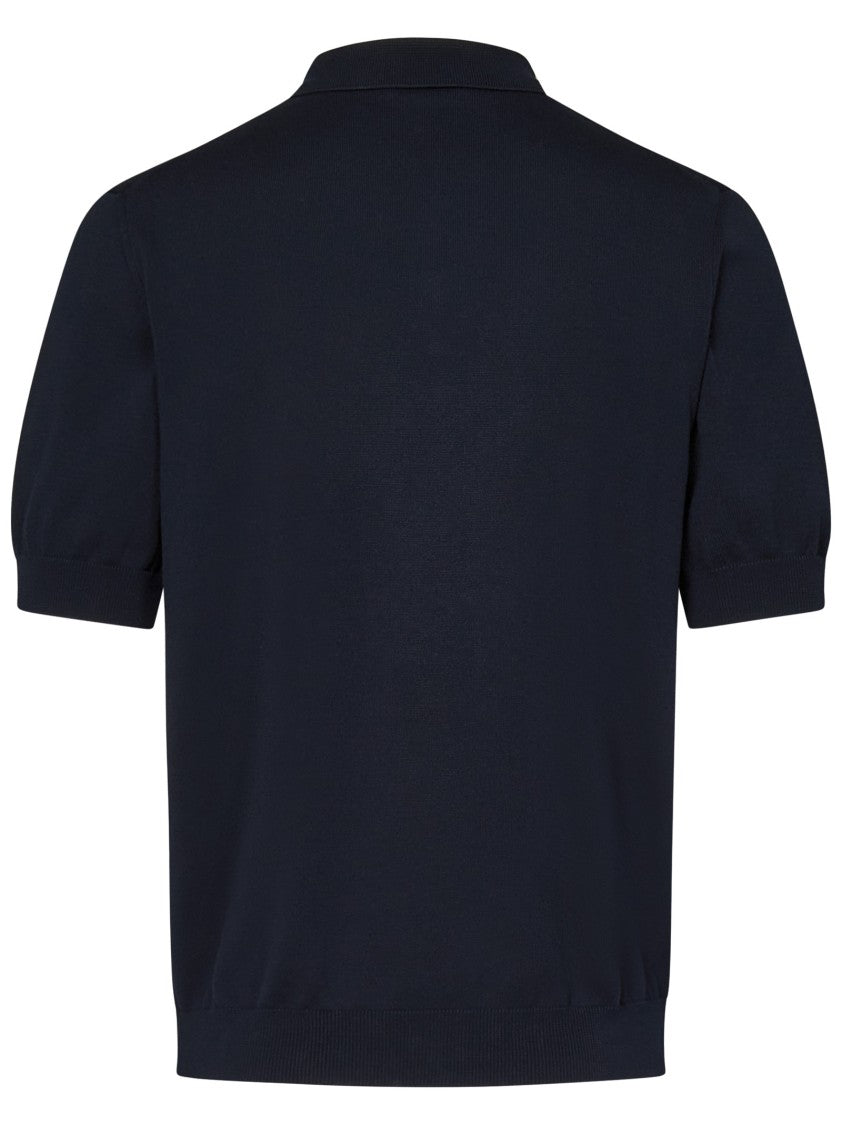 Jacob Cohen Navy Blue Polo Shirt With Contrasting Logo