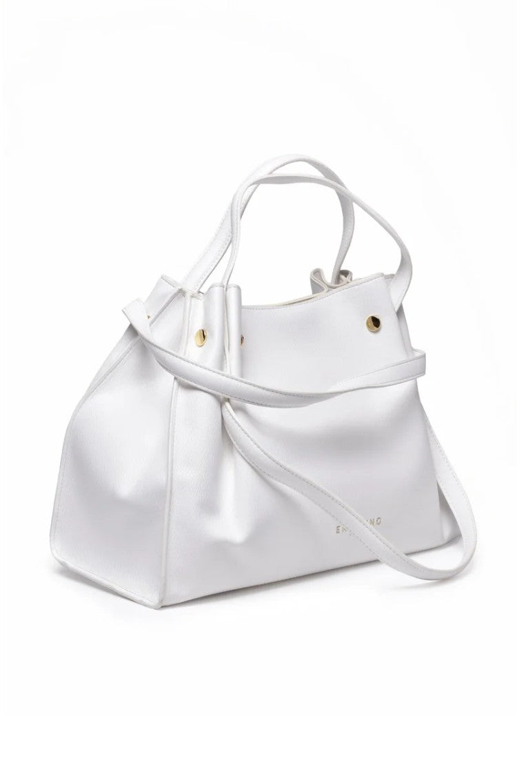 Ermanno Firenze Teresa Small Tote Bag - White