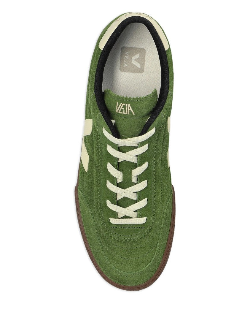 Veja Green Suede Panenka Low Top Sneakers