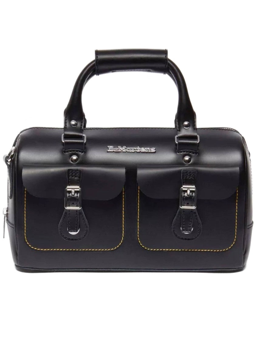 Dr. Martens Black Top Handle Smooth Leather Bag
