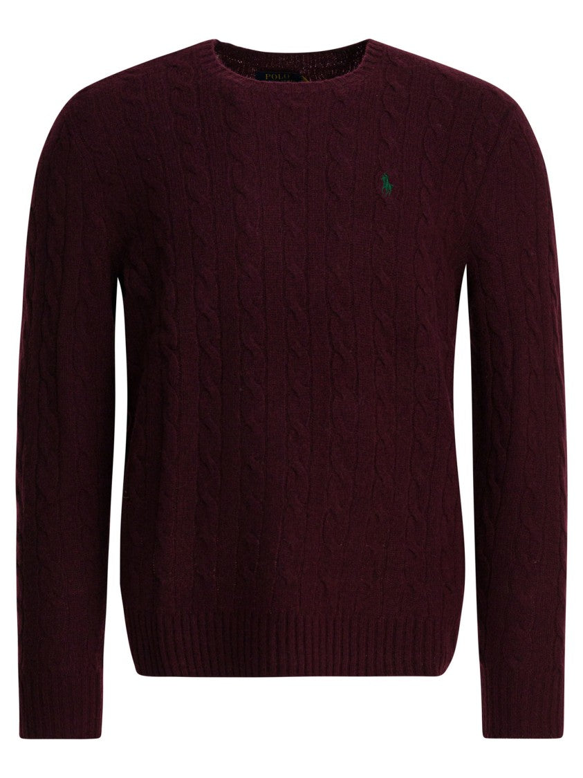 Polo Ralph Lauren Plaited Knit Wool And Cashmere Sweater
