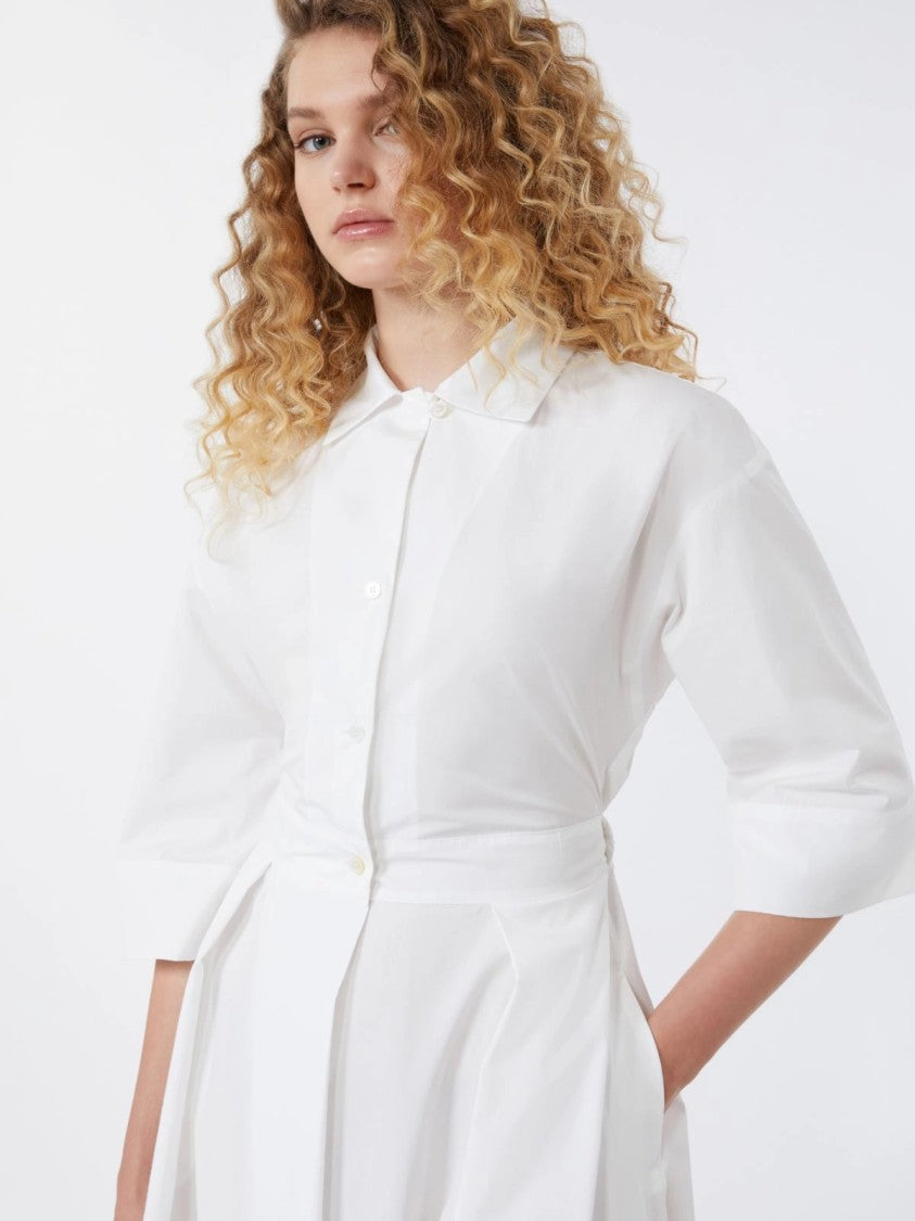 Max Mara Midi Dress With Classic Shirt Collar