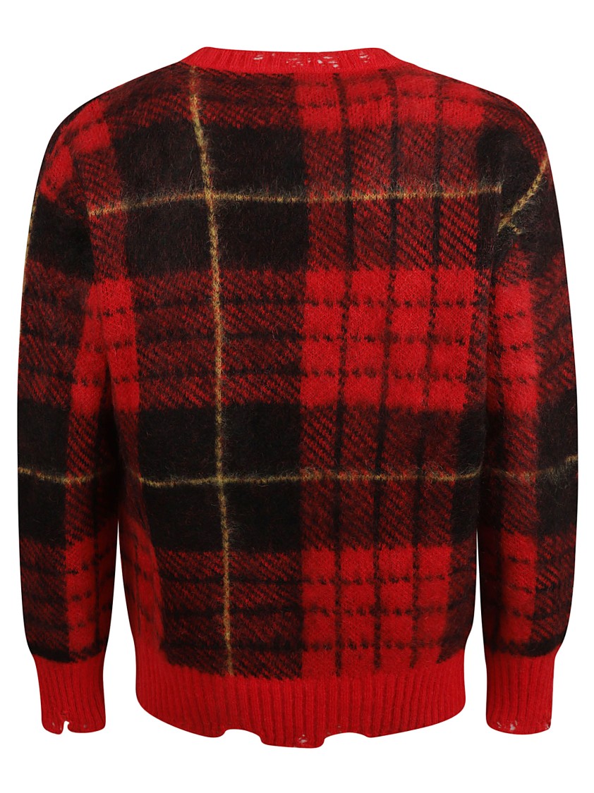 Alexander Mcqueen Bold Plaid Cotton Sweater