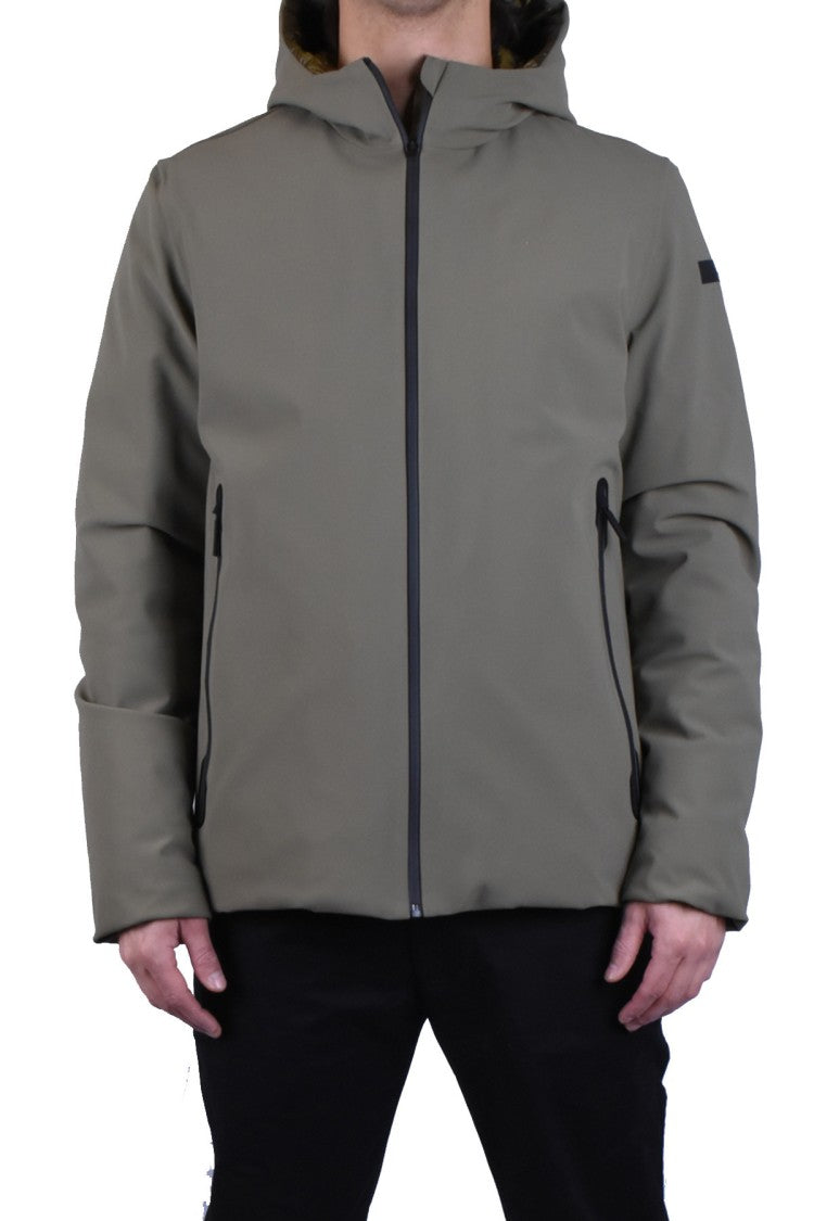 Rrd Green Nylon Quilted Down Jacket