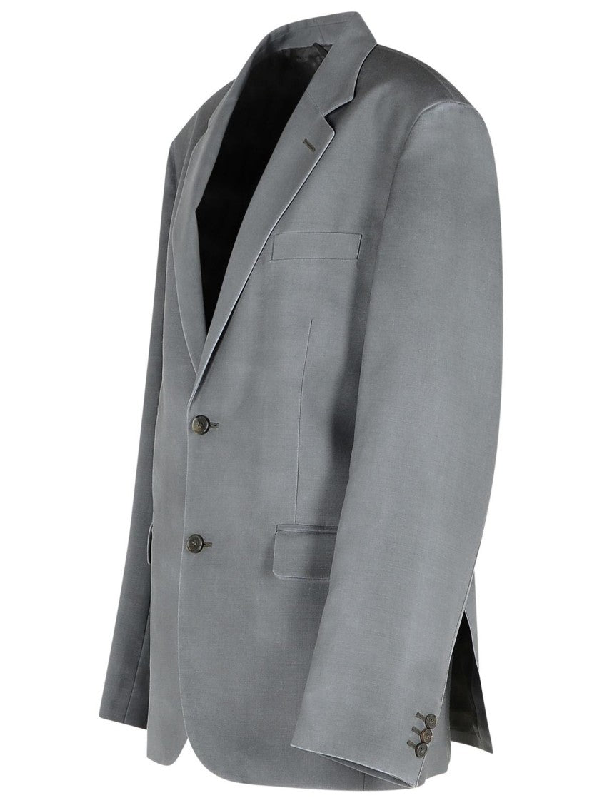 Maison Margiela Grey Mohair Blend Blazer