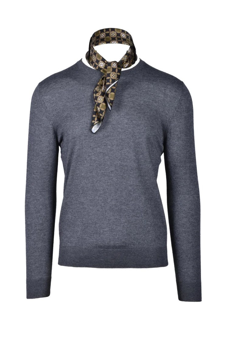 Wild Cashmere Silk/Cashmere Sweater - Grey