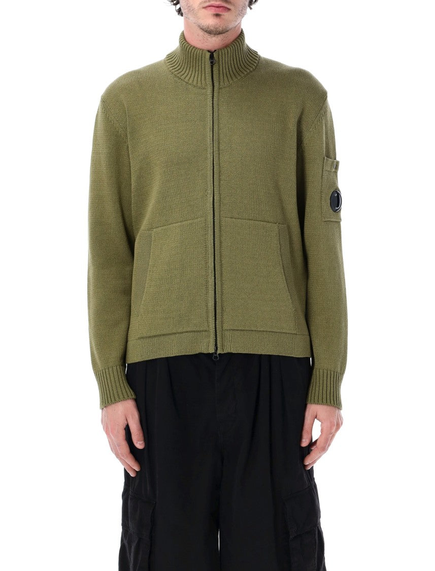 C.P. Company Compact Cotton Zip Front Cardigan