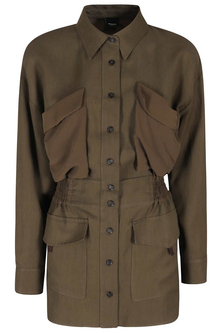 Pinko Oramai Overshirt Jacket - Military Green