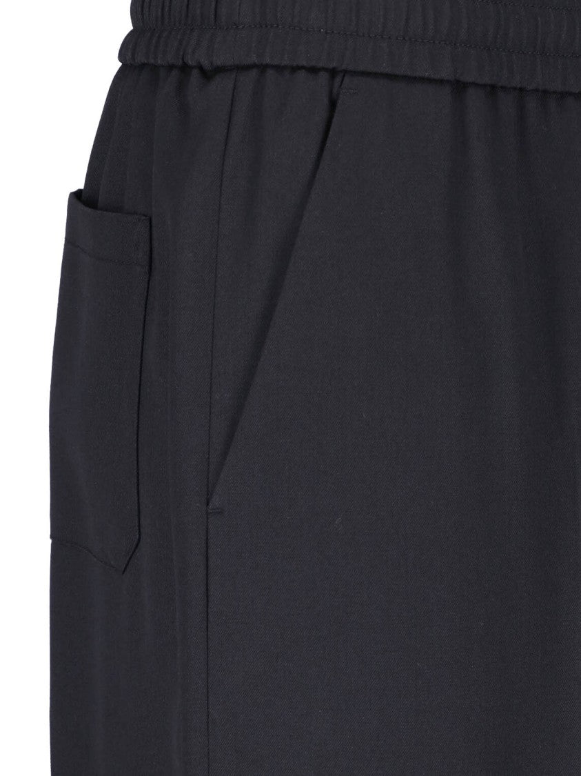 Golden Goose Black Virgin Wool Star Sweatpants