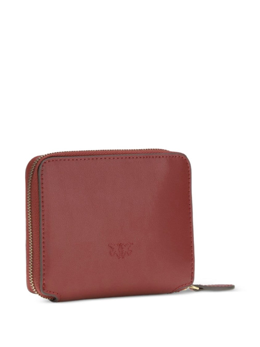 Pinko Brown Leather Gold-Tone Wallet