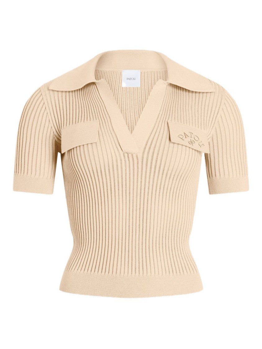 Patou Silk And Nylon Blend Knit Sweater