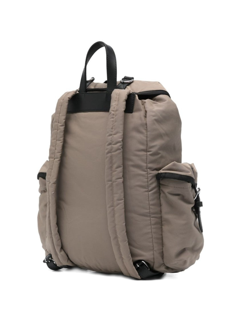 Vivienne Westwood Top Handle Backpack With Side Pockets And Drawstring Fastening