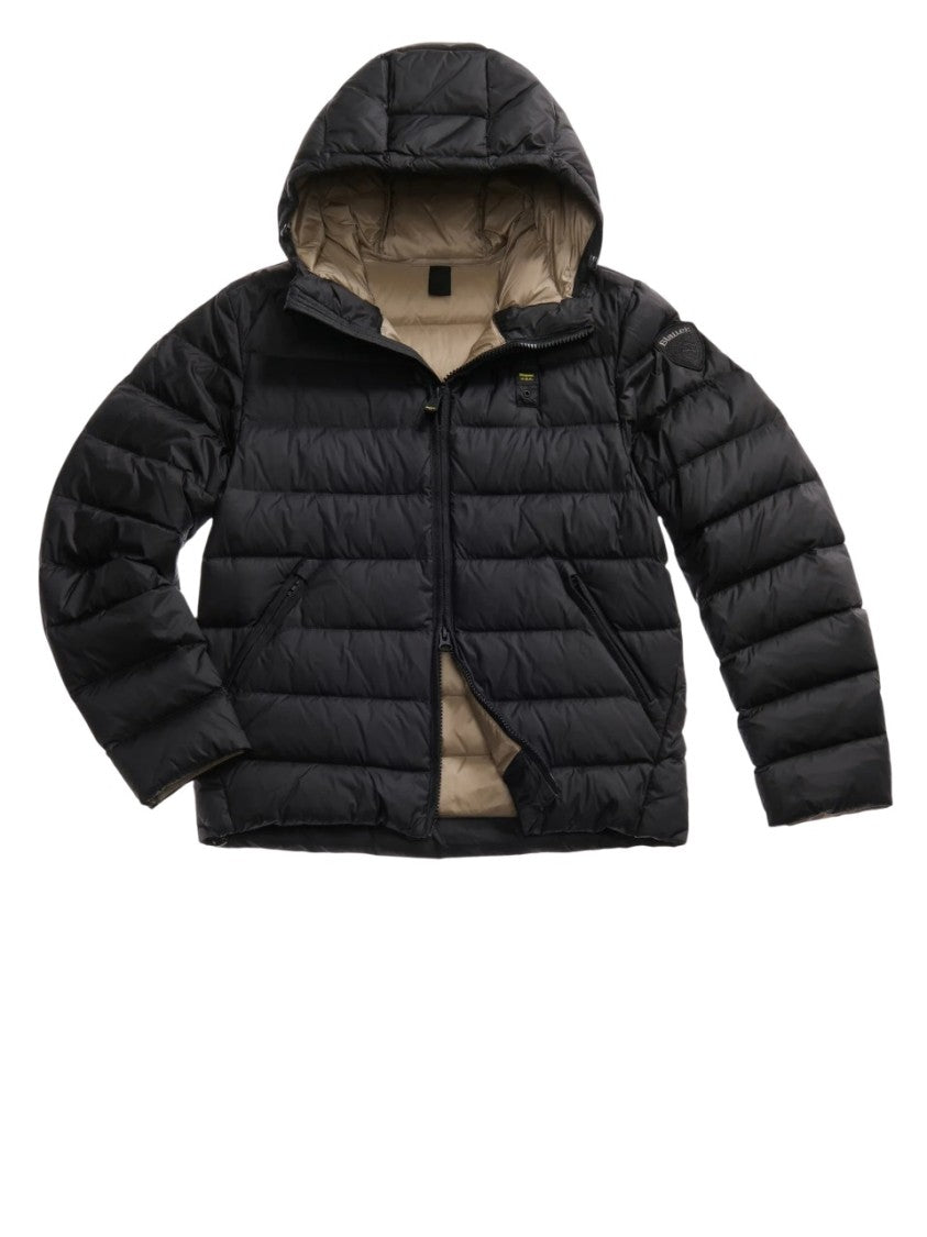 Blauer Lightweight Quilted Down Coat With Adjustable Hood