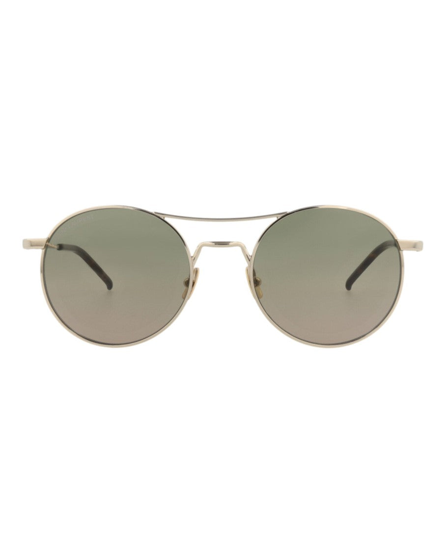 Saint Laurent Round-Frame Metal Sunglasses