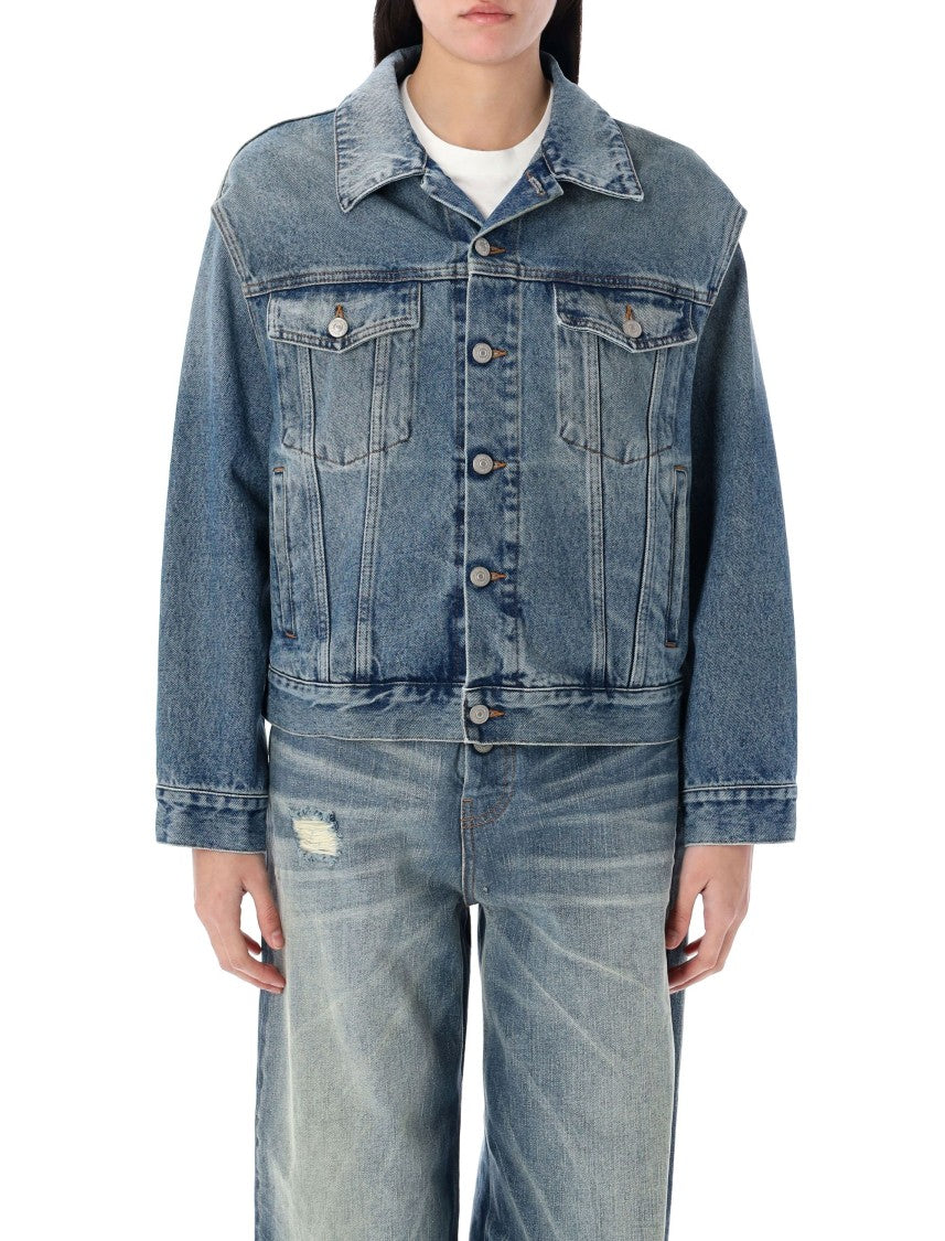 Mm6 By Maison Margiela Oversized Denim Jacket