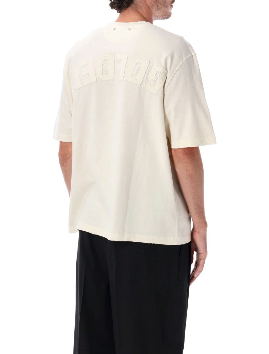 Golden Goose Cotton Jersey T-Shirt With Subtle Logo Detail