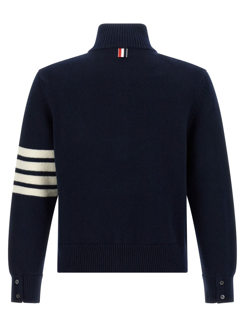 Thom Browne 4Bar Half Zip Sweater