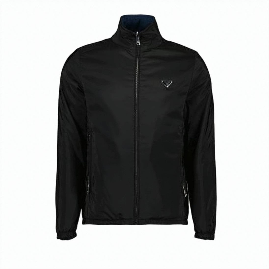 Prada Black Jacket With High Collar