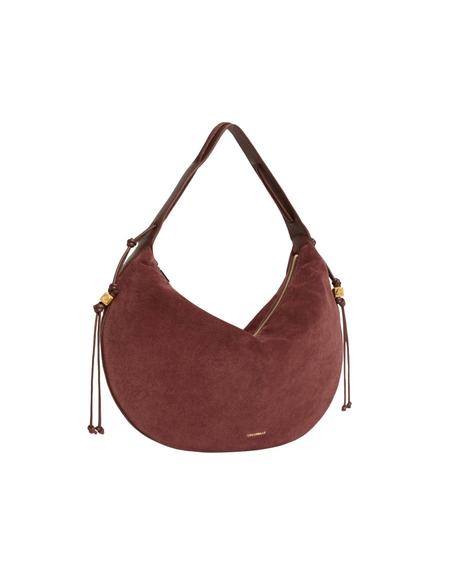 Coccinelle Thess Soft Suede Leather C-Me Shoulder Bag