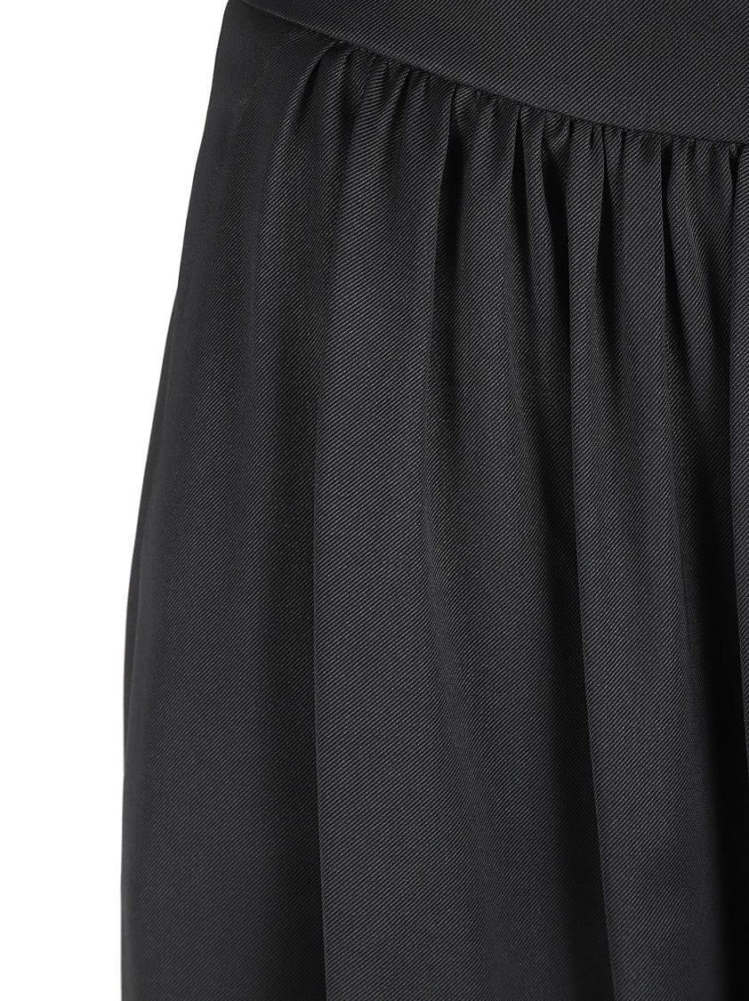 Moschino Wide-Leg Trousers With Gathered Waistband