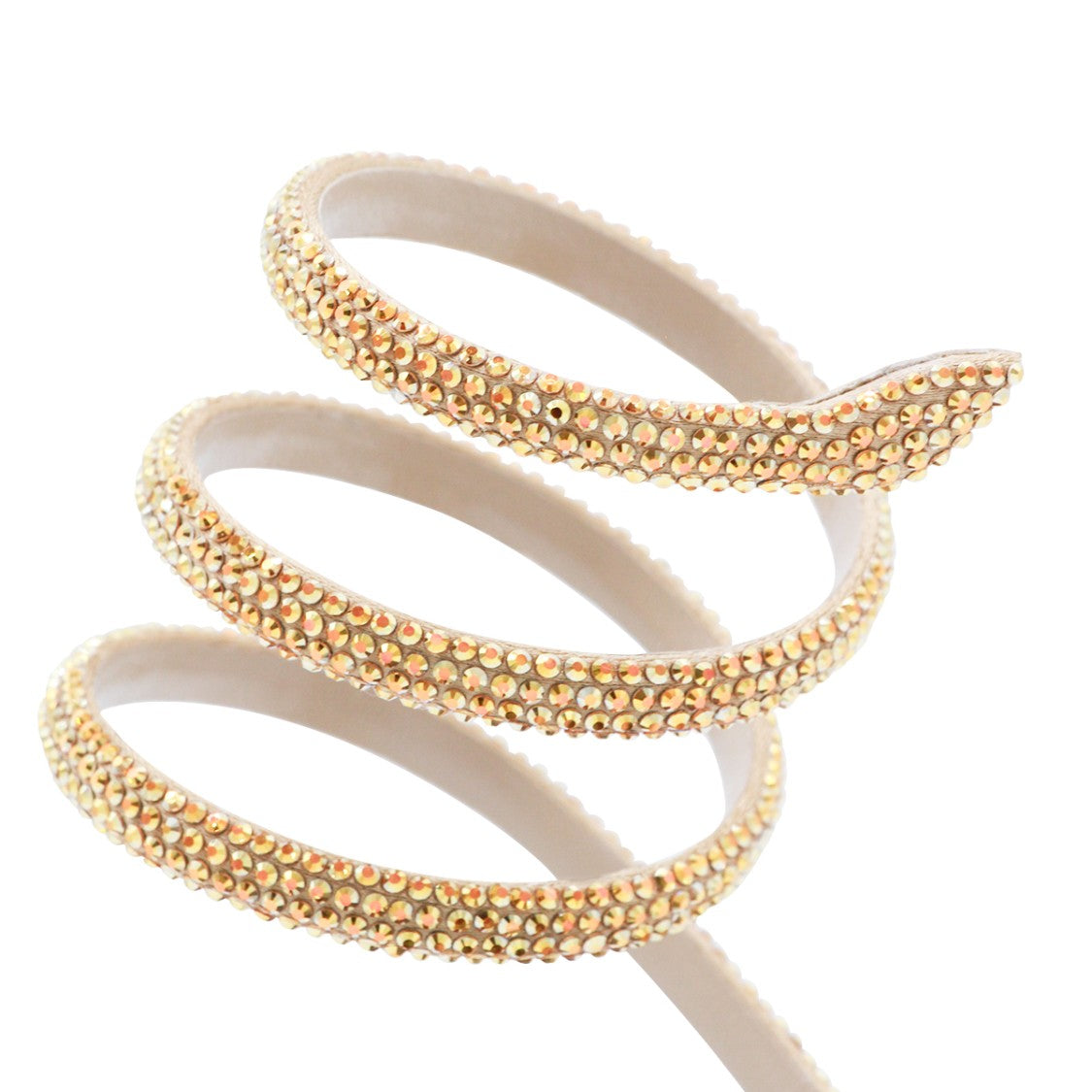 René Caovilla Black And Gold Leather Sandals