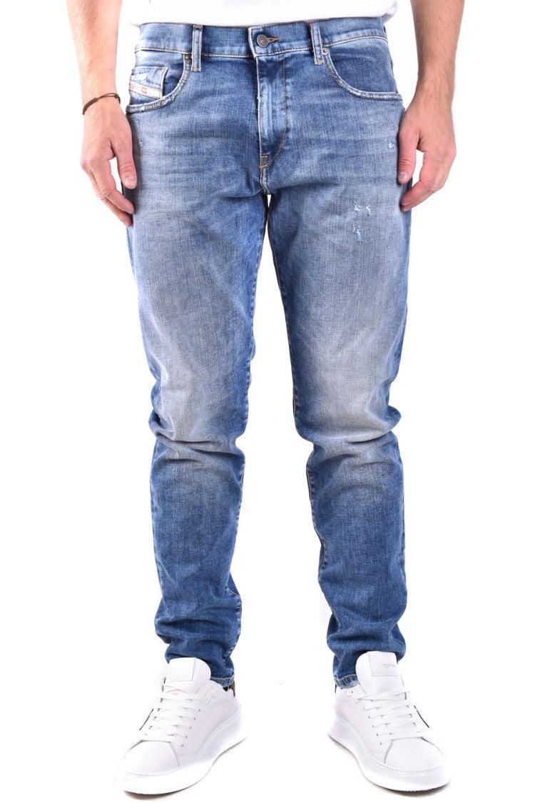 Diesel Distressed Slim Fit Denim Five-Pocket Jeans