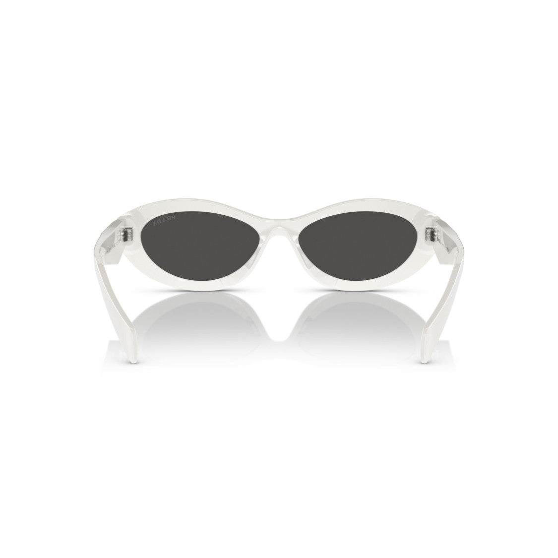 Prada 0Pr 26Zs Oval White Acetate Sunglasses