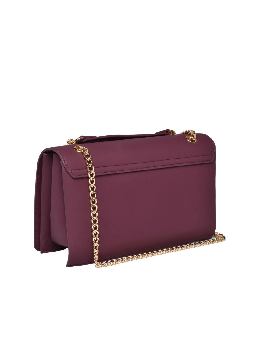 Love Moschino Structured Crossbody Bag With Gold Chain And Iconic Lettering