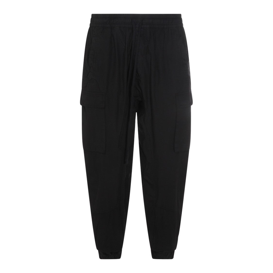 Thom Krom Black Cotton Relaxed Fit Pants With Ribbed Cuffs