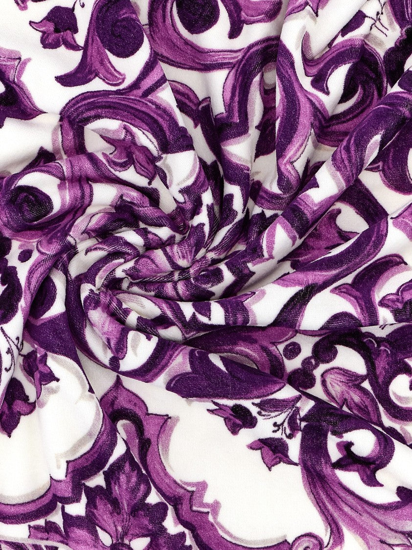 Dolce & Gabbana Maiolica' Print Beach Towel