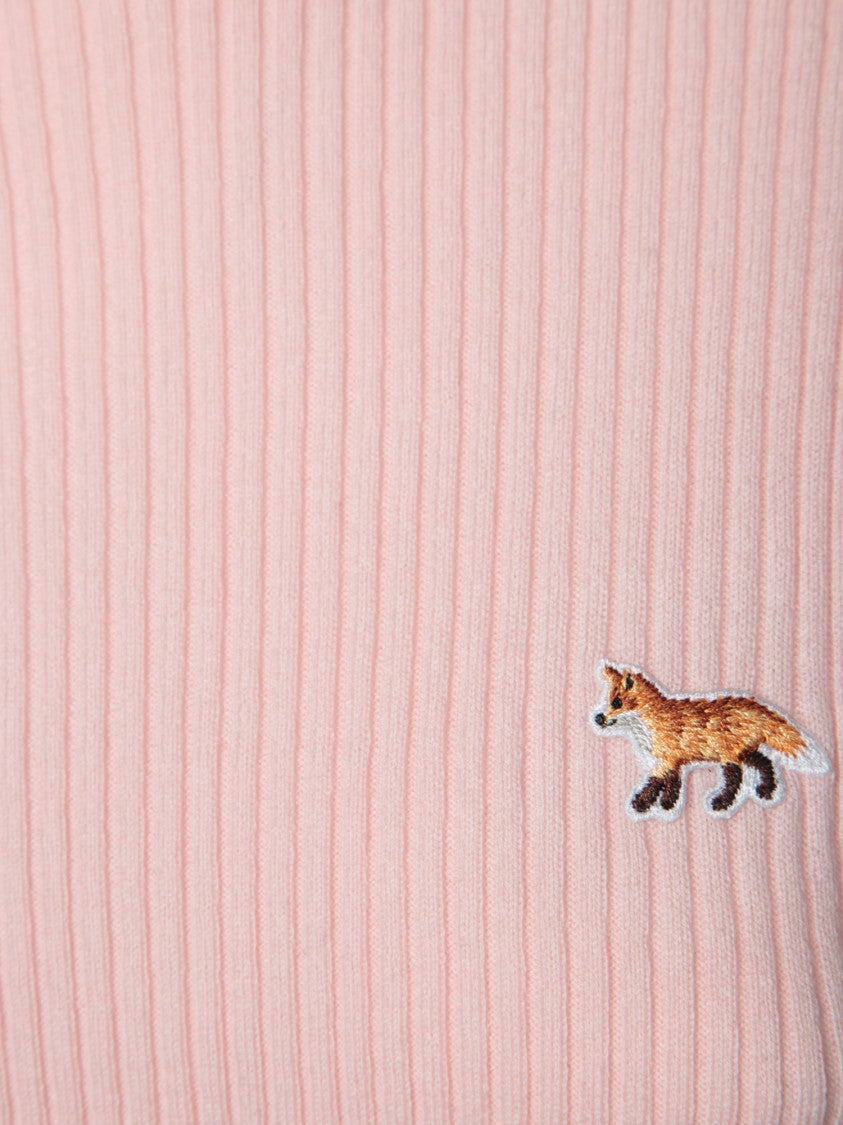 Maison Kitsuné Ribbed Texture Sweater With High Neck