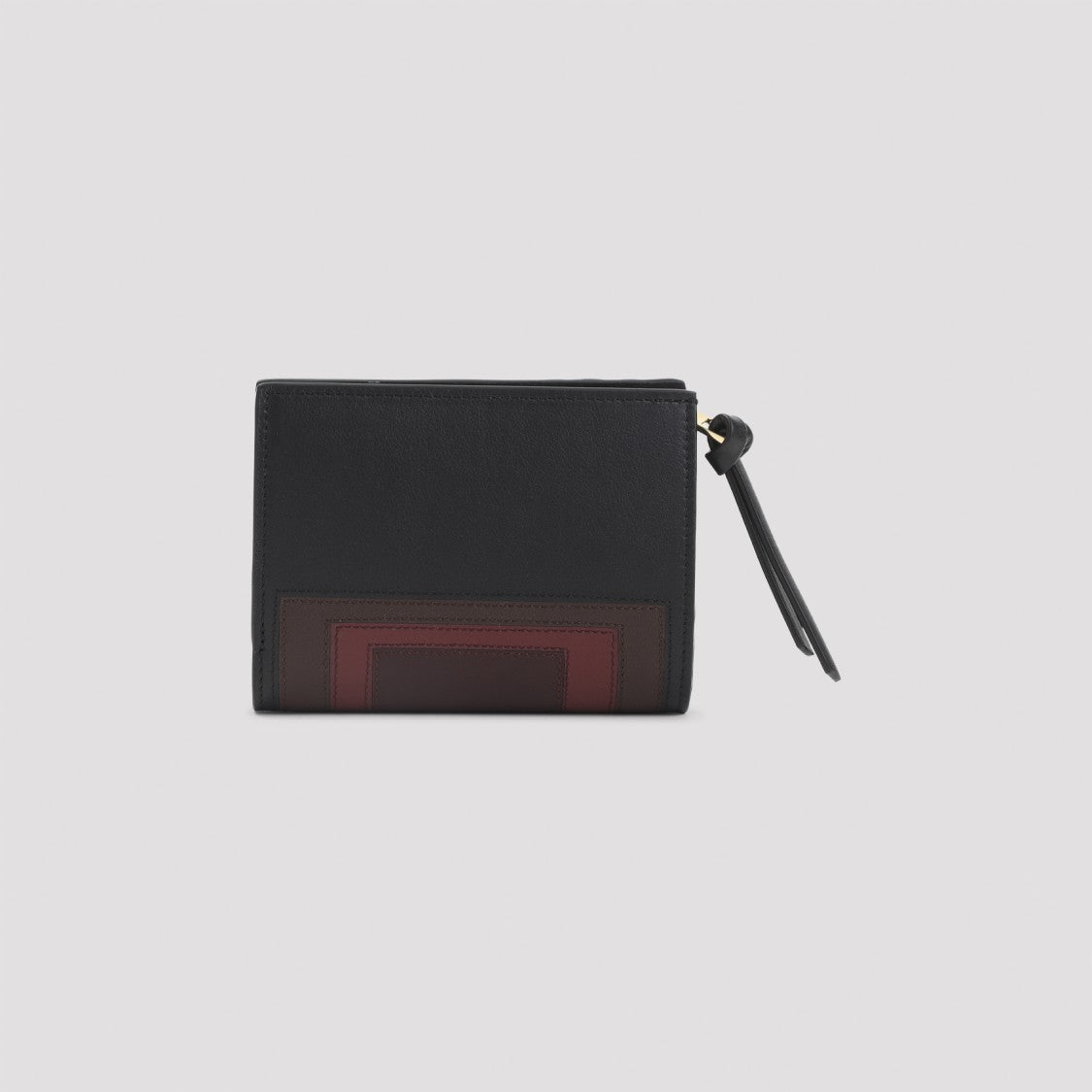 Loewe Geometric Pattern Calfskin Leather Wallet With Gold-Tone Logo
