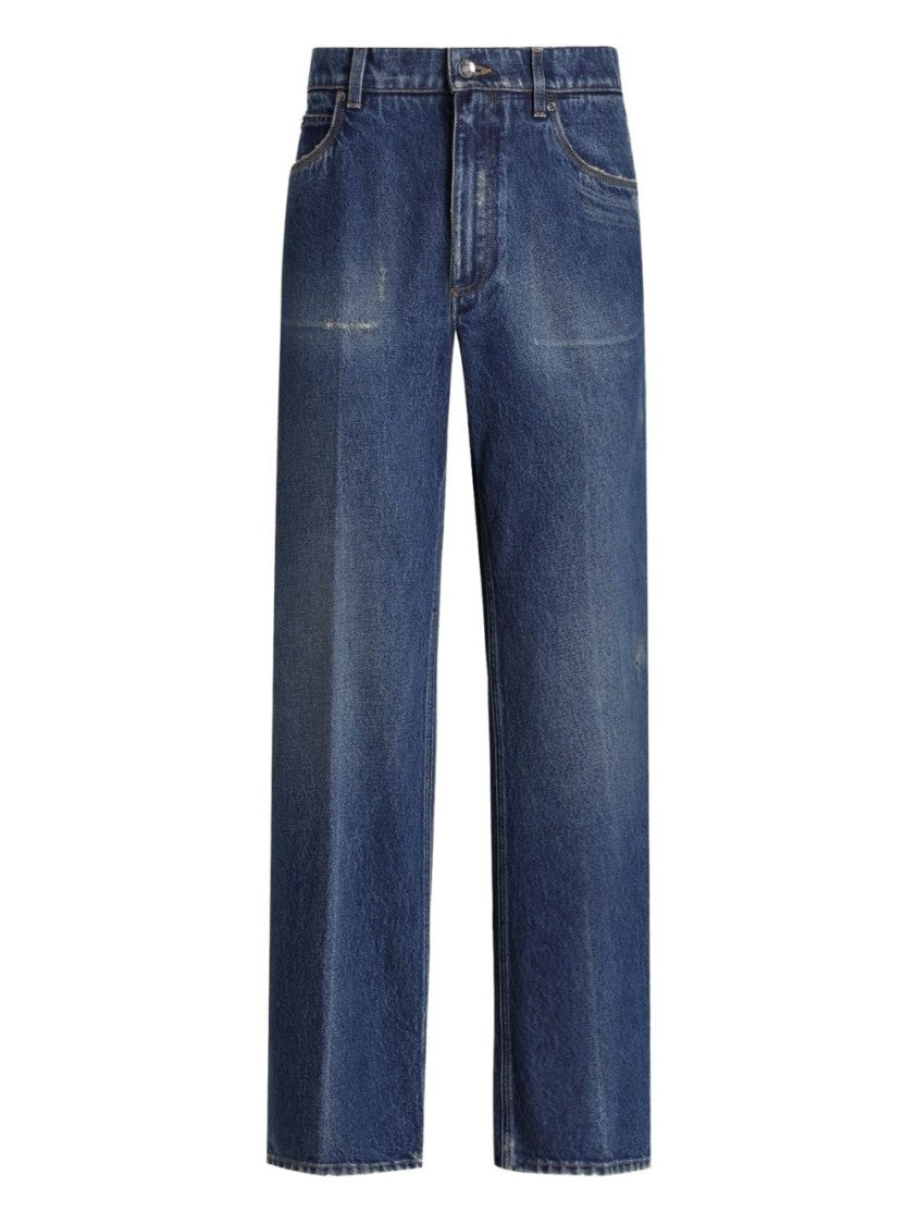 Dolce & Gabbana Relaxed Fit Blue Denim Jeans