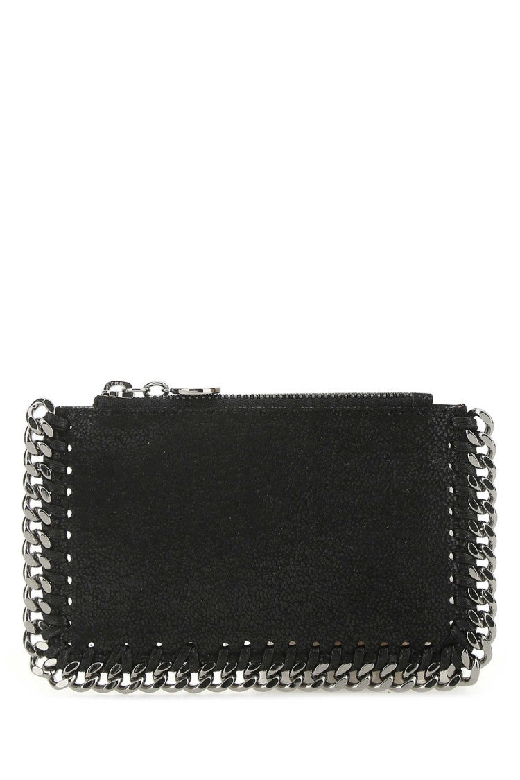 Stella Mccartney Black Shaggy Deer Card Holder