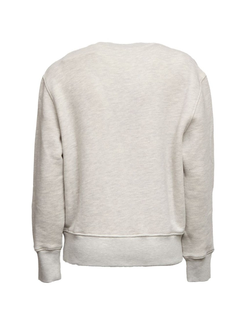 Autry Classic Crew Neck Sweater With Ribbed Details