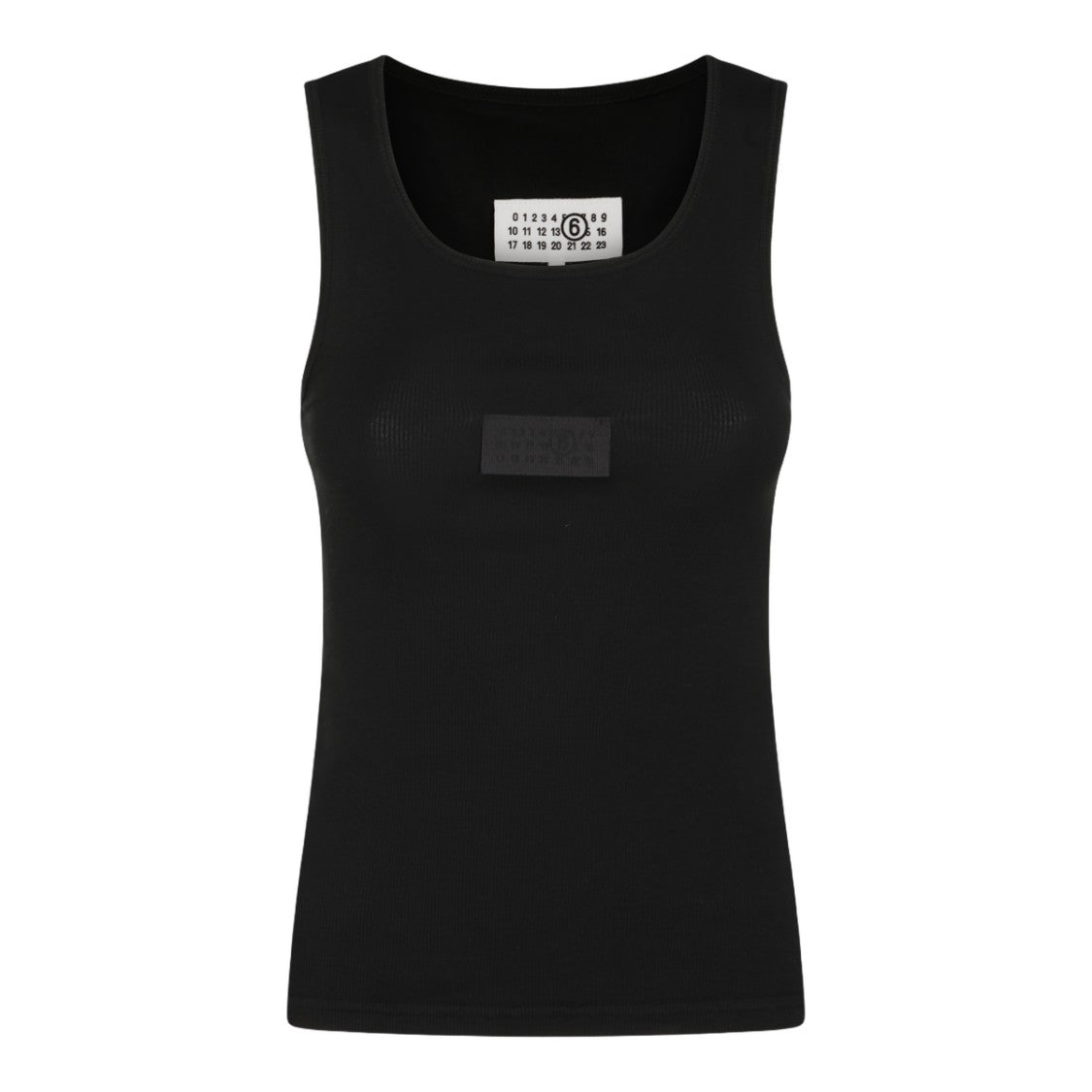 Mm6 By Maison Margiela Fitted Sleeveless Top With Scoop Neckline