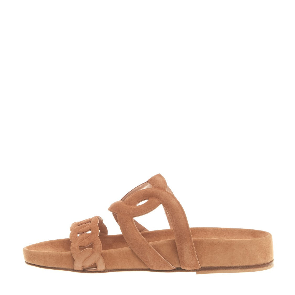 Paola Fiorenza Fusbet Sandal In Beige Suede