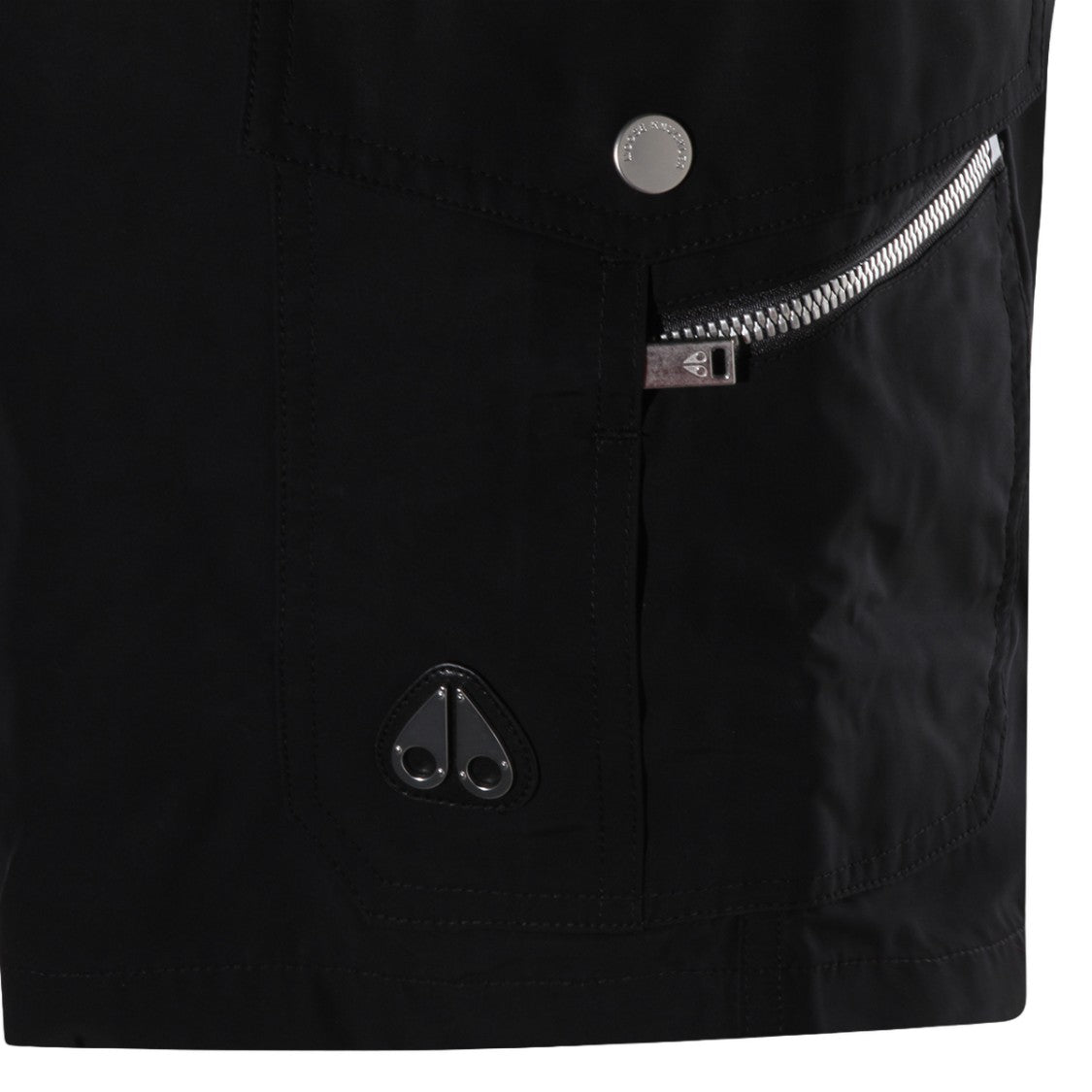 Moose Knuckles Mid-Thigh Cut Black Shorts