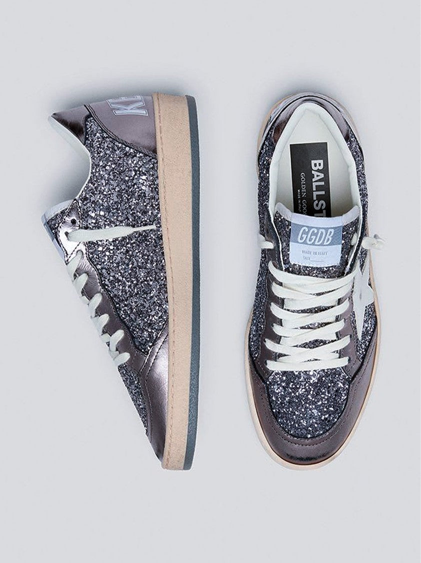 Golden Goose Glitter Leather Sneakers