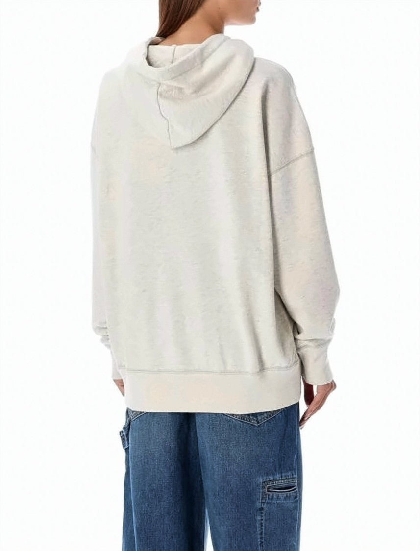 Isabel Marant Oversized Hoodie With Graphic Logo And Dropped Shoulders