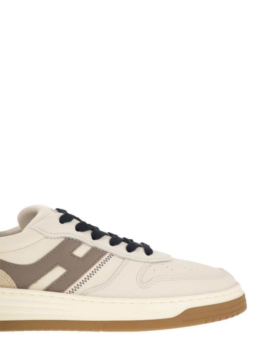 Hogan H630 - Leather Trainers With H On The Side