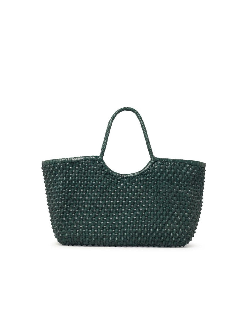 Dragon Diffusion Forest Green Leather Nantucket Cactus' Bag